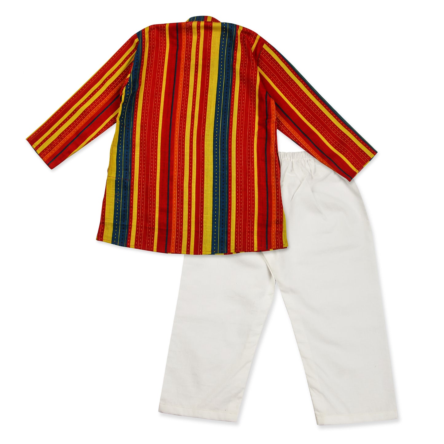 Multicolor Kurta Pajama for Boys, Ages 0-16 Years, Cotton, Check Print