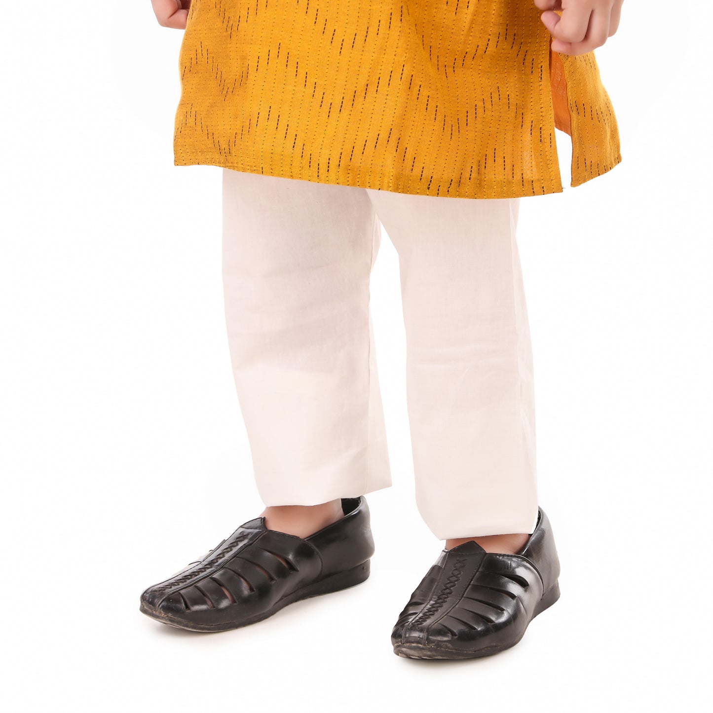 Mustard Kurta Pajama for Boys, Ages 0-16 Years, Cotton-Silk (with cotton lining)