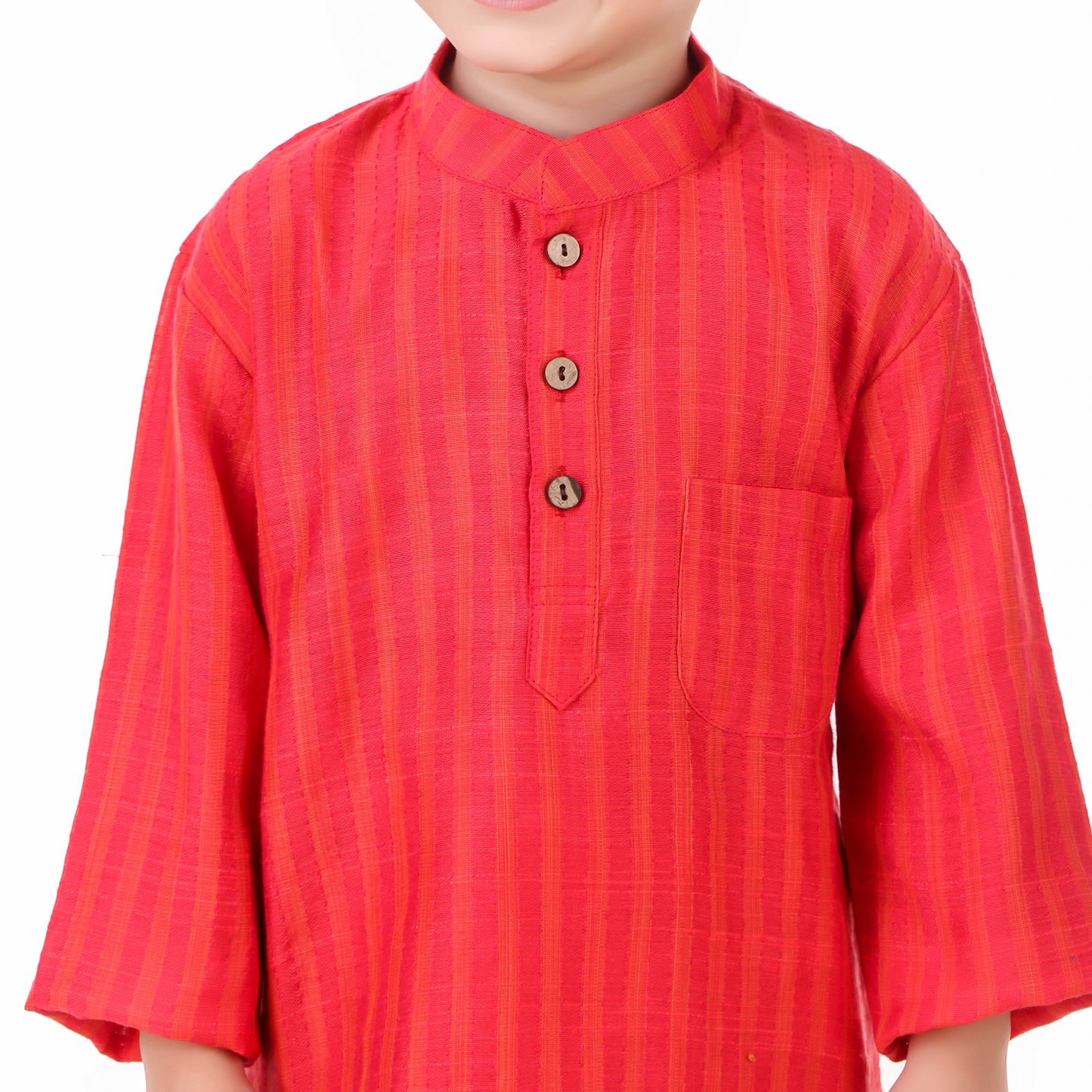 Pink Kurta Pajama for Boys, Ages 0-16 Years, Cotton-Silk (with cotton lining)