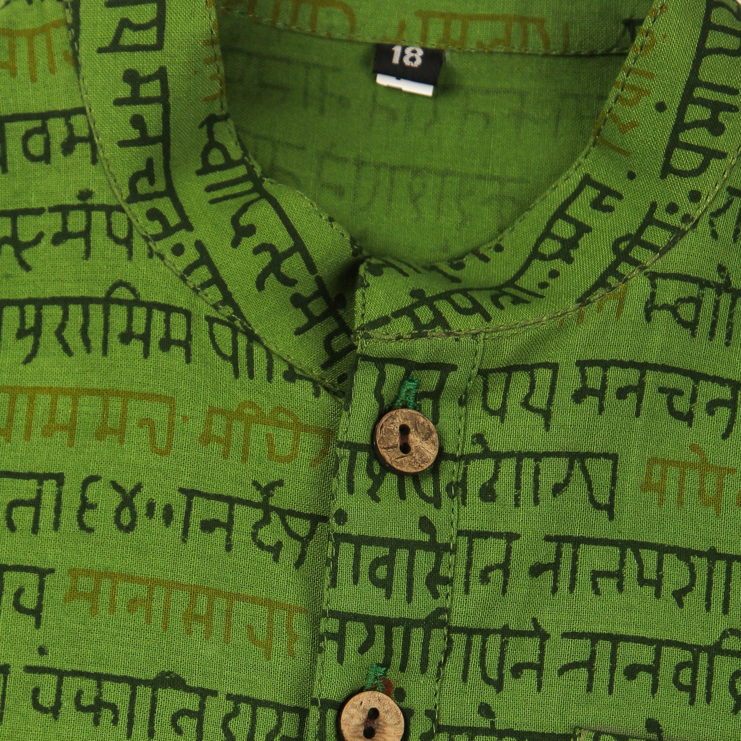Green Kurta Pajama for Boys - Ages 0-16Y - Block Print